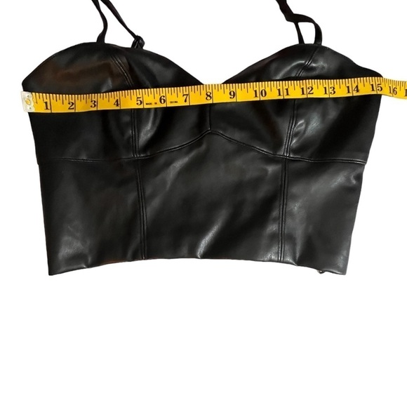 Forever 21 black bustier goth corset whimsigoth halter spaghetti strap. Large - Picture 6 of 12